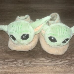 Baby Yoda Plush Slippers